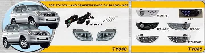 противотуманные фары для Toyota Land Cruiser Prado 120