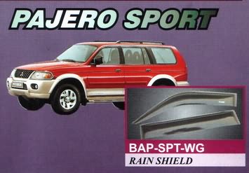 Mitsubishi Pajero (Montero) Sport / Chalenger - дефлекторы капота, защита передней оптики (очки), дефлекторы на окна (ветровики)