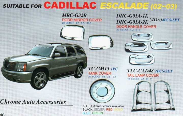 Cadillac Escalade (хромированные накладки)