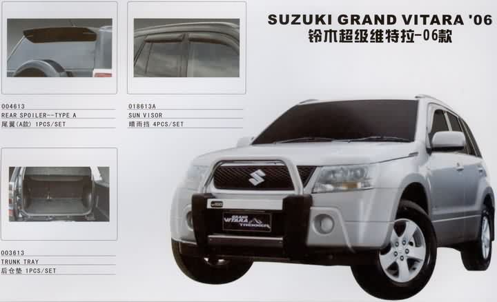 Suzuki Escudo - хромированные накладки на ручки дверей, на боковые зеркала, на переднюю и заднюю оптику и т.д.